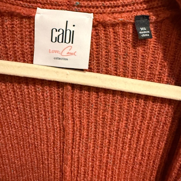 CAbi Rust Double-Breasted Women's Sweater - Picture 3 of 4